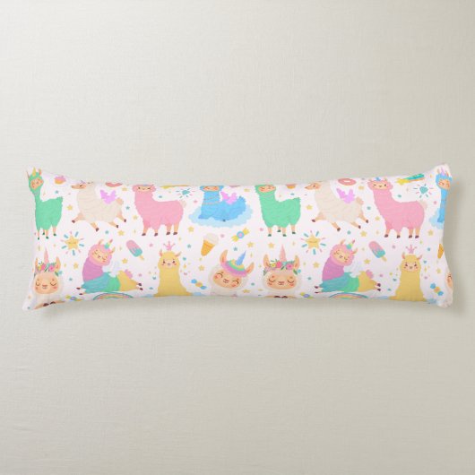 Llama Pattern Lichaamskussen (Voorkant)