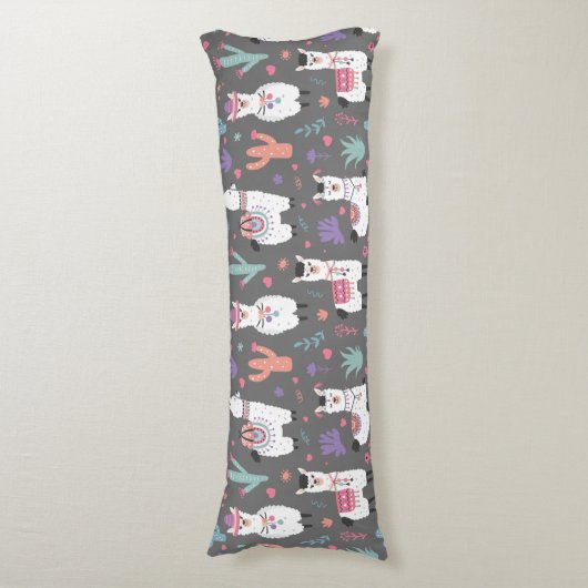 Llama Pattern Lichaamskussen (Voorkant Verticaal)