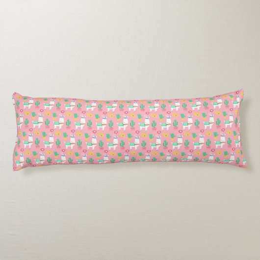 Llama Pattern Lichaamskussen (Achterkant)