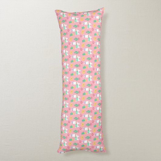 Llama Pattern Lichaamskussen (Achterkant (Verticaal))