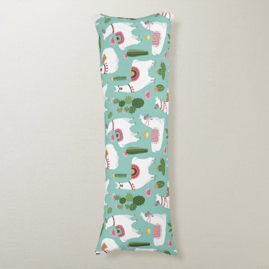 Llama Pattern Lichaamskussen (Voorkant Verticaal)