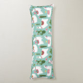 Llama Pattern Lichaamskussen (Achterkant (Verticaal))