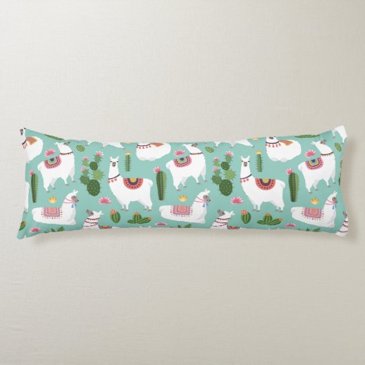Llama Pattern Lichaamskussen (Voorkant)