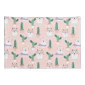 Llama Pattern Pillow Hoesje Kussensloop (Achterkant-Rechts)
