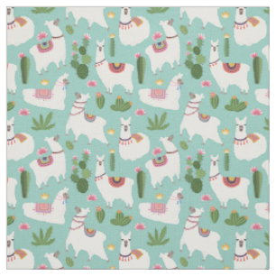 Llama Pattern Stof