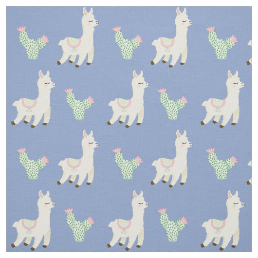 Llama Pattern Stof (Swatch)