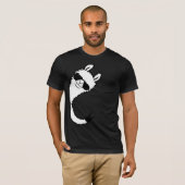 Llama Peace Sign Sunglasses Side View Victory Cool T-shirt (Voorkant volledig)