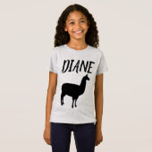 LLAMA PERSONALIZED GIRLS T-Shirts (Voorkant volledig)
