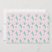 Llama Pink Birthday Party Foto Uitnodiging (Achterkant)