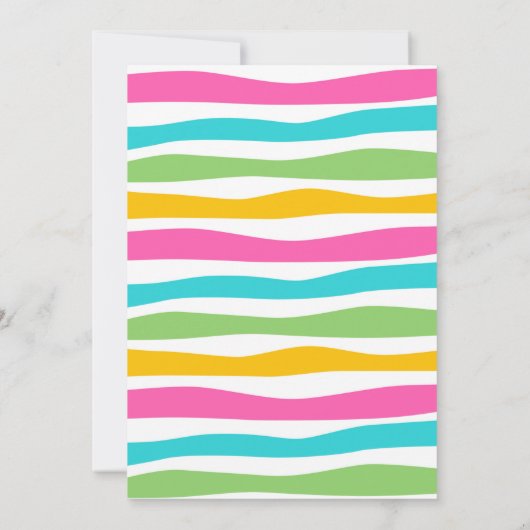 Llama plezier met cactus verjaardag uitnodiging (Achterkant)