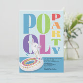 Llama Pool Party Zomerverjaardagsfeest Kaart (Staand voorkant)