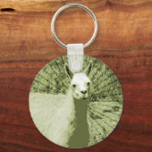Llama Pop Art Sleutelhanger (Voorkant)