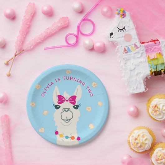 Llama Popcorn Paper Bord Fiesta Party Alpaca (Feest)