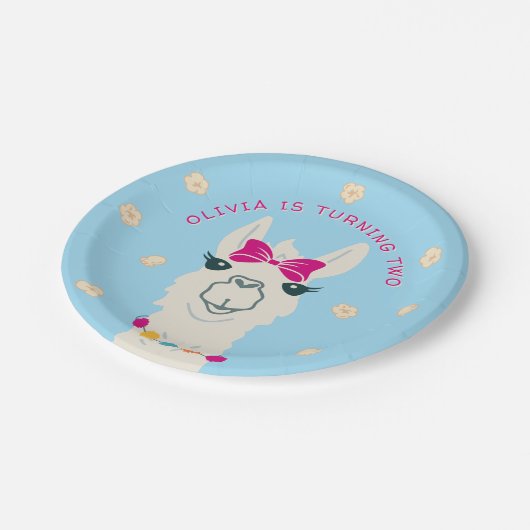 Llama Popcorn Paper Bord Fiesta Party Alpaca (Gekanteld)