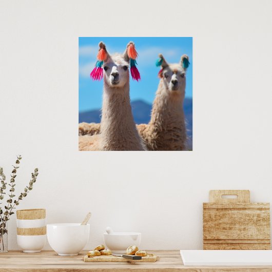 Llama Poster Art (Keuken)