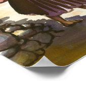 Llama Poster Peruaanse mensen met (Hoek)