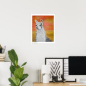 Llama-Poster Poster (Thuiskantoor)