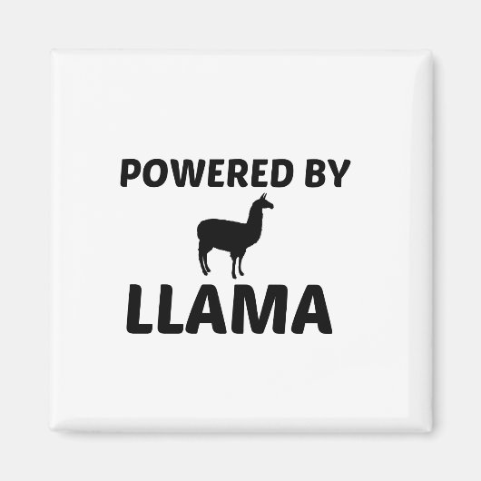 LLAMA POWERED MAGNEET (Voorkant)