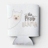 Llama Pun, geen probleem Pun, geen probleem Blikjeskoeler (Achterkant)