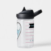 Llama pyjama blauw hart waterfles (Links)