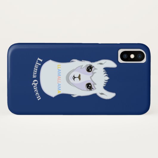 Llama Queen Case-Mate iPhone Case (Achterkant (horizontaal))