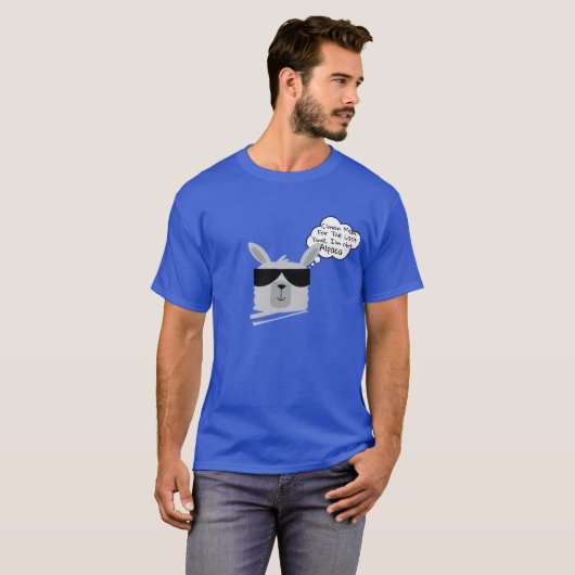 Llama Quote Humor Slogan Funny T-shirt (Voorkant volledig)