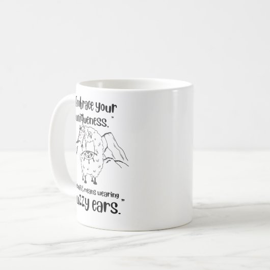 Llama Quote Koffiemok (Voorkant links)