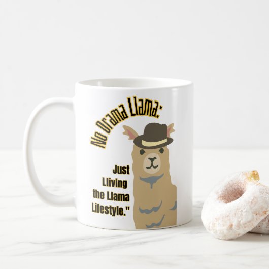 Llama Quote Koffiemok (Met donut)