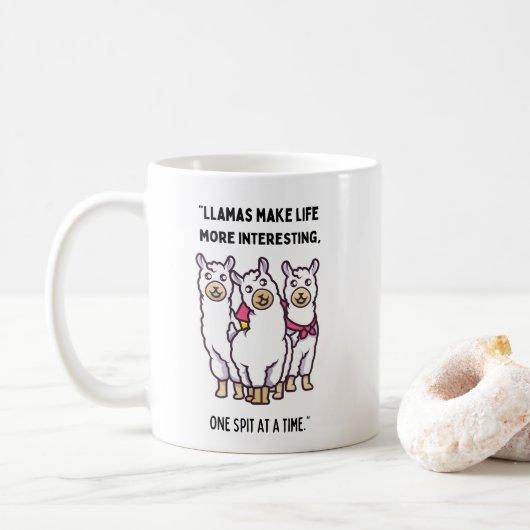 Llama Quote Koffiemok (Met donut)