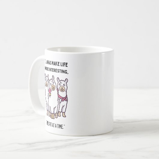 Llama Quote Koffiemok (Voorkant links)