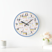 Llama Rainbow Baby Nursery Wall Clock Grote Klok (Huis)
