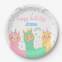 Llama Rainbow en Stars Birthday Party