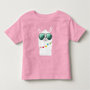 Llama Rama Birthday Party T-Shirt Girl Alpaca