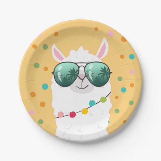 Llama Rama Paper Bord Mexican Fiesta Party Alpaca (Voorkant)