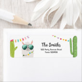 Llama Rama Return Address Labels Fiesta Alpaca (Insitu)