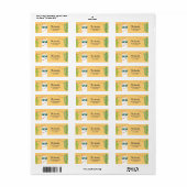 Llama Rama Return Address Labels Fiesta Alpaca (Full Sheet)