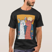 Llama-Rama Romance in Vector Vogue T-shirt (Voorkant)