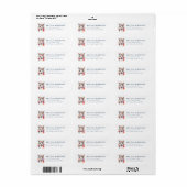 Llama retouradreslabel etiket (Full Sheet)