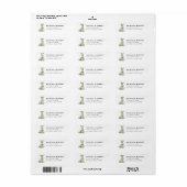 Llama retouradreslabel etiket (Full Sheet)