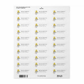 Llama retouradreslabel etiket (Full Sheet)