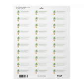 Llama retouradreslabel etiket (Full Sheet)