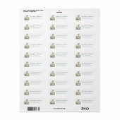 Llama retouradreslabel etiket (Full Sheet)