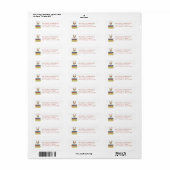 Llama retouradreslabel etiket (Full Sheet)