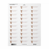Llama retouradreslabel etiket (Full Sheet)