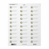 Llama retouradreslabel etiket (Full Sheet)