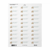 Llama retouradreslabel etiket (Full Sheet)