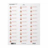 Llama retouradreslabel etiket (Full Sheet)
