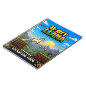 Llama, Retro 8-Bit Pixelkunst Notitieboek (Linkerzijde)