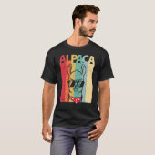 Llama Retro Style mode Alpaca T-shirt (Voorkant volledig)