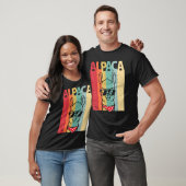 Llama Retro Style mode Alpaca T-shirt (Unisex)